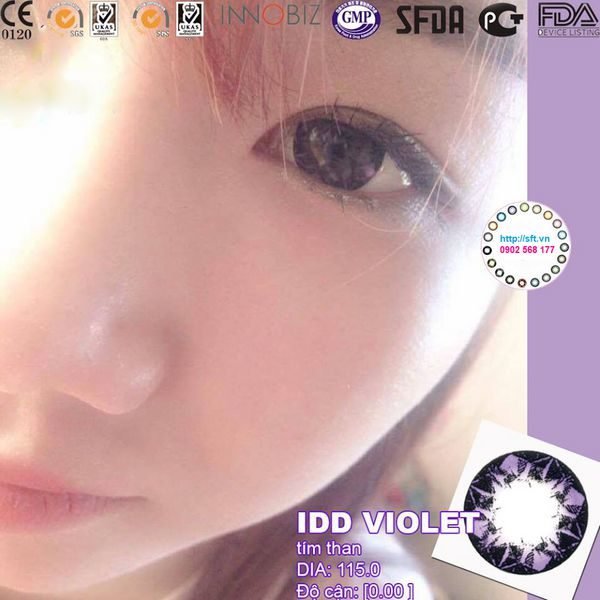 lens mat mau tim IDD Violet