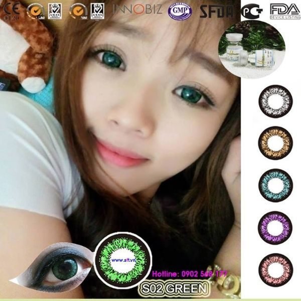 kinh ap trong mau xanh S02 Green