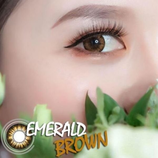 kinh gian trong mau nau emerald brown